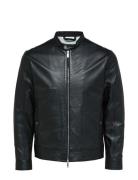 Slharchive Classic Leather Jkt Noos Læderjakke Skindjakke Black Select...