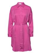 Slfmerisa-Tonia Ls Short Shirt Dress B Kort Kjole Pink Selected Femme