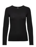 Pcsirene Ls Tee Jrs Noos Top Black Pieces