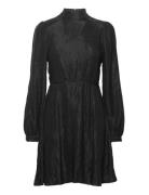 Slfmadina Ls Short Dress B Kort Kjole Black Selected Femme
