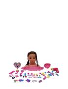 Hf Make Up & Hairstyling Head B/O Brown Hair Toys Dolls & Accessories ...