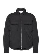 Harry Quilted Hybrid Jacket Quiltet Jakke Black Les Deux