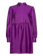 Vilupa L/S Short Dress Kort Kjole Purple Vila