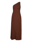 Shoulder Ankle Length Dress Maxikjole Festkjole Brown IVY OAK