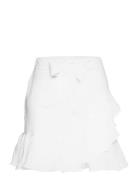 Julli Linen Skirt Kort Nederdel White Ella&il