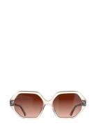 Grace Champagne Gradual Brown Solbriller Pink Corlin Eyewear