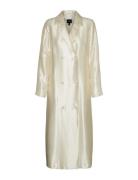 Vmmathilde Ls Long Jacket D1 Tynd Frakke Cream Vero Moda