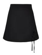 Onlnova Lux May Ruching Skirt Solid Ptm Kort Nederdel Black ONLY