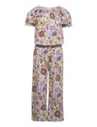 Jumpsuit Crincle Tricot Aop Jumpsuit Multi/patterned Lindex