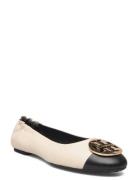 Claire Cap-Toe Ballet Ballerinasko Ballerinaer Beige Tory Burch