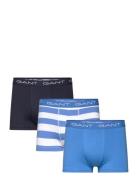 Rugby Stripe Trunk 3-Pack Boxershorts Blue GANT