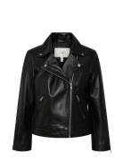 Yasphil 7/8 Leather Jacket Læderjakke Skindjakke Black YAS