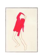 The Pink Pose - 50X70 Cm Home Decoration Posters & Frames Posters Illu...
