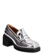 Shoes Loafers Flade Sko Silver Billi Bi