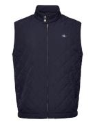 Quilted Windcheater Vest Vest Navy GANT