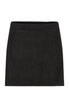 Knitted Miniskirt Kort Nederdel Black Mango
