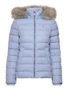 Tjw Basic Hooded Down Jacket Foret Jakke Blue Tommy Jeans