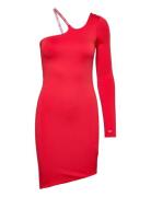 Tjw Logo Tape Bodycon Dress Kort Kjole Red Tommy Jeans