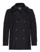 Archie Wool Field Coat Uldjakke Jakke Black Jofama