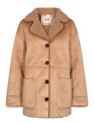 Mmfiona Faux Shearling Jacket Outerwear Faux Fur Beige MOS MOSH