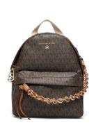 Xs Cnv Msgr Backpack Rygsæk Taske Brown Michael Kors