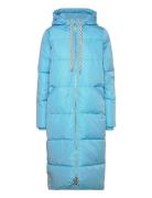 Long Puffer Jacket Foret Jakke Blue Coster Copenhagen