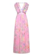 Everlycras Dress Maxikjole Festkjole Pink Cras