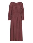 Feminine Maxi Dress Maxikjole Festkjole Brown Tom Tailor