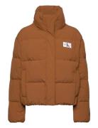 Down Soft Touch Label Puffer Foret Jakke Brown Calvin Klein Jeans
