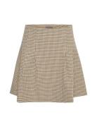 Cuastra Skirt Kort Nederdel Beige Culture