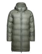 Kevo Long Puffer Jacket W4T4 Foret Jakke Khaki Green Rains