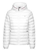 Lw Padded Global Stripe Jacket Foret Jakke White Tommy Hilfiger