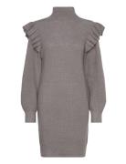 Vibooba Frill Dress /B Kort Kjole Grey Vila