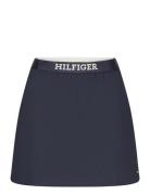 Elasticated Short Skirt Kort Nederdel Navy Tommy Hilfiger