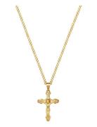 Men's Gold Necklace With Crucifix Pendant Halskæde Smykker Gold Nialay...