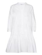 Mschlynella Cenilla 3/4 Dress Kort Kjole White MSCH Copenhagen