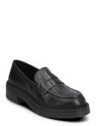 Nayeli Loafers Flade Sko Black Pavement