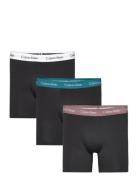 Boxer Brief 3Pk Boxershorts Black Calvin Klein