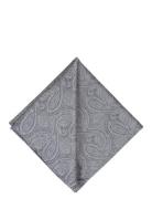 Paisley Silk Pocket Square Brystlommetørklæde Grey Portia 1924