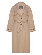 Carchloe Trenchcoat Single B.otw Trenchcoat Frakke Beige ONLY Carmakom...