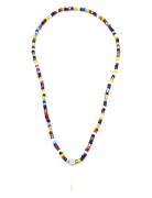 Samie - Necklace With Colored Pearls Halskæde Smykker Multi/patterned ...