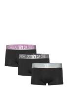 Low Rise Trunk 3Pk Boxershorts Black Calvin Klein