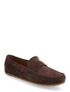 Casual Hilfiger Suede Driver Loafers Flade Sko Brown Tommy Hilfiger