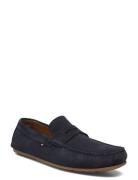 Casual Hilfiger Suede Driver Loafers Flade Sko Navy Tommy Hilfiger