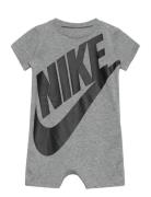 Nike Futura Romper Bodysuits Short-sleeved Grey Nike