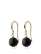 Goldie Black Earrings Ørestickere Smykker Black Pilgrim