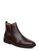 Leather-Talan Chlsea-Bo-Csl Støvlet Chelsea Boot Brown Polo Ralph Laur...