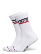 Levis Regular Cut Sprtwr Logo 2P Underwear Socks Regular Socks White L...