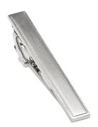Brushed Silver Bar 5 Cm Accessories Tie Clips Silver AN IVY