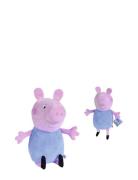 Peppa Pig Plush George, 31Cm Toys Soft Toys Stuffed Animals Blue Gurli...